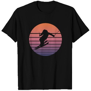 Discover Ski Skier Winter Sports Skiing Retro Gift T Shirts