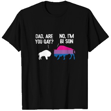 Discover Dad Are You Gay Bison Bisexual Funny Bi Pride T Shirts