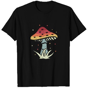 Discover Mushrooms Vintage Retro Mushroom Hunter Gift T Shirts
