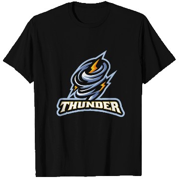 Discover Thunder lighting storm scary weather T Shirts