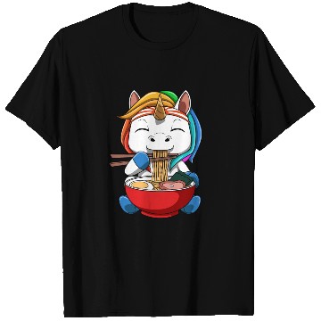 Discover Anime Ramen Unicorn Noodle Soup T Shirts