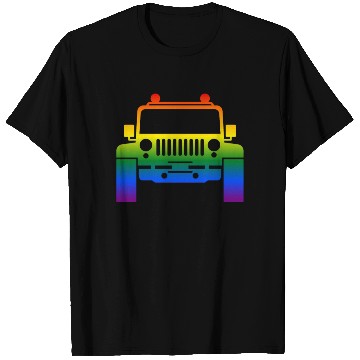 Discover Rainbow Pride Jeeps LGBT T Shirts