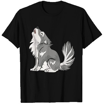 Discover Cute Baby Howling Wolf Cub Gifts Animals Lover T Shirts