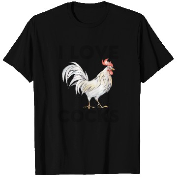 Discover I Love Cocks I Like Chickens Rooster Lover T Shirts
