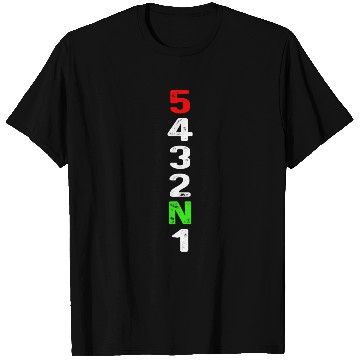 Discover Motorcycle gear shift racing biker heartbeat T Shirts