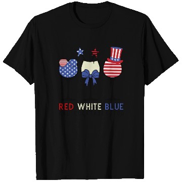Discover Red White Blue and Cocktails T Shirts