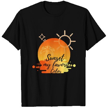 Discover Sunset Is My Favorite Color T Shirts