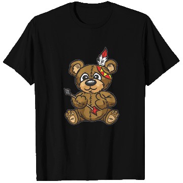 Discover Indian Teddy Bear with Jewelry and Arrow T Shirts