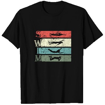 Discover Retro Vintage Swimming Swimmers Swim T Shirts