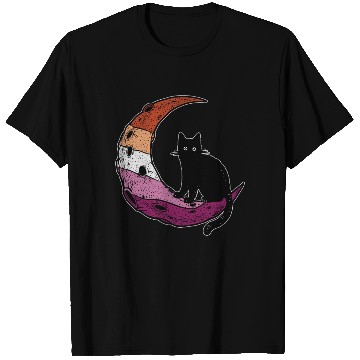 Discover Lesbian Cat Moon T Shirts