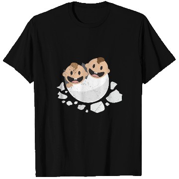 Discover Baby Hatching Twins Newborn Funny Gift Idea T Shirts