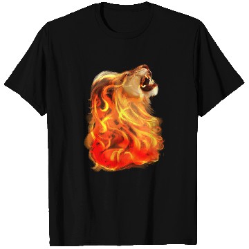 Discover Fire Lion King Of Beasts Big Cat Animal Gift T Shirts
