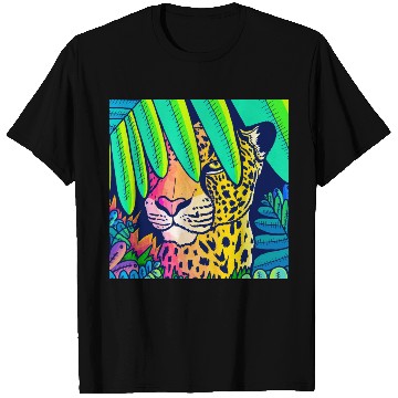 Discover Leopard in the jungle T Shirts