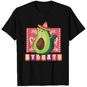 Discover AVOGATO " AVOCADO CAT MEXICAN " T Shirts