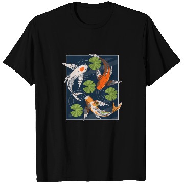 Discover Koi Fish Lover Asian Japanese Carp Water Pond Anim T Shirts