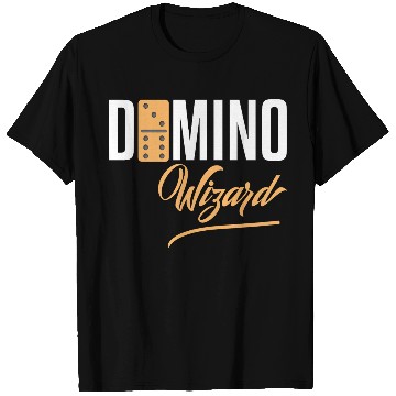 Discover Domino Wizard Funny Dominoes Game Player novelty T Shirts