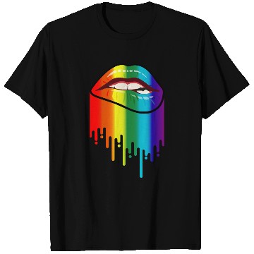 Discover LGBTQ RAINBOW Lip Bite - Lip Bite Rainbow Pride T Shirts