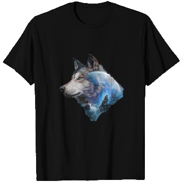 Discover Wolf Moon Forest View Nature T Shirts