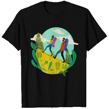 Discover Black People Hiking T Shirts