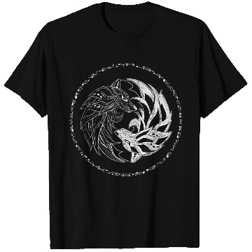 Discover yin yang Wolves Wolf yinyang Tai Chi Qi Gong T Shirts