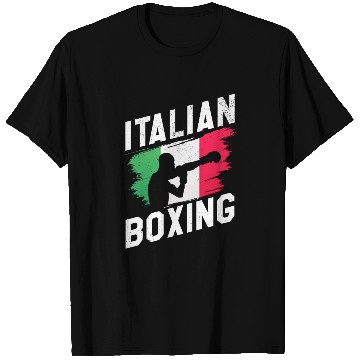 Discover Italian Flag Boxing Gloves Sports T Shirts