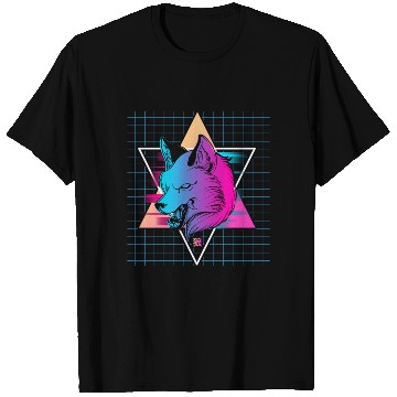 Discover Japan Vaporwave Wolf T Shirts