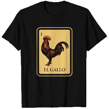 Discover Mexican El Gallo Lottery Traditional Rooster Bingo T Shirts