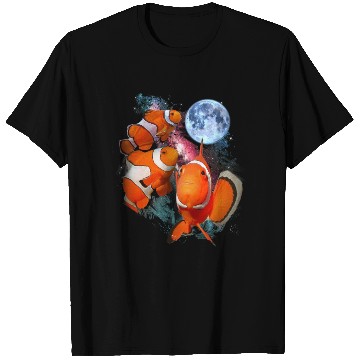 Discover 3 Moon Clown Fish Sea Anemonefish Lovers Fish Art T Shirts