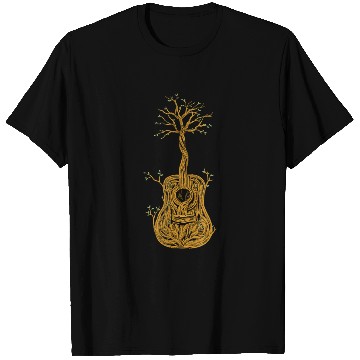 Discover Guitar Tree of Life Nature Guitarist Gift T Shirts