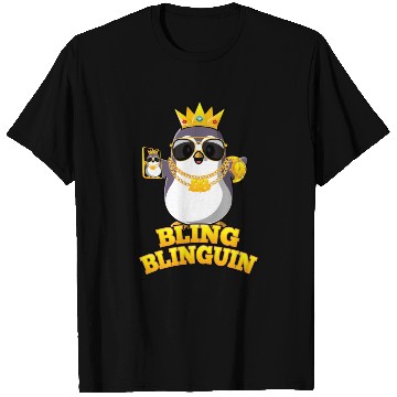 Discover Bling Blinguin Pinguin T Shirts