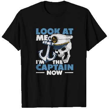 Discover Captain Boat Lovers Fishermen Sailing Boating T Shirts