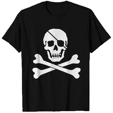 Discover Jolly Roger Pirate Flag Skull and Crossbones T Shirts