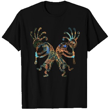 Discover Native American - Kokopelli Duo with Ornaments 3 T Shirts