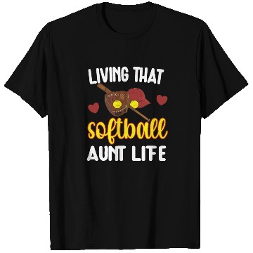 Discover Softball Aunt Softball Lover Auntie Mothers Day T Shirts
