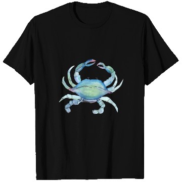Discover Crab watercolor illustration T Shirts