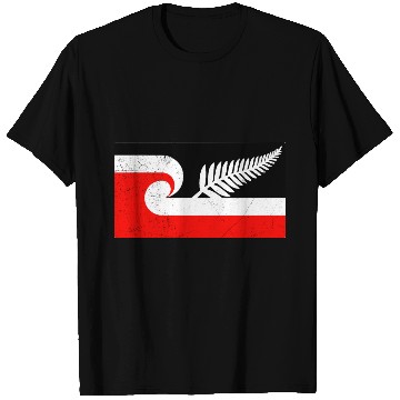 Discover Maori Flag Silver Fern New Zealand Lover Gift Idea T Shirts