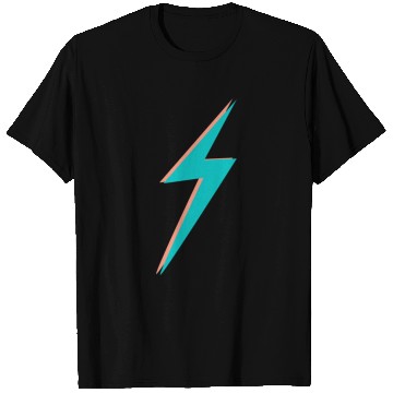 Discover double Lightning Bolt Pink And Blue T Shirts