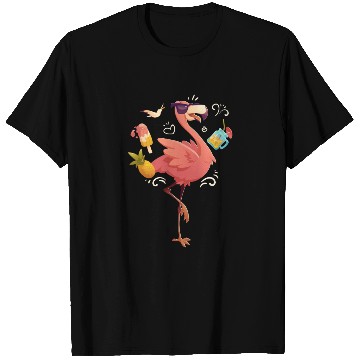 Discover Flamingo Flamingo Bird pink beautiful graphic desi T Shirts
