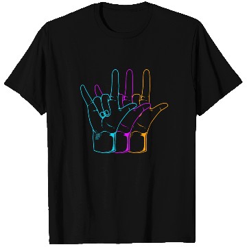 Discover American Sign Language I Love You ASL T Shirts