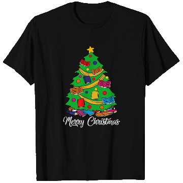 Discover Merry Christmas Tree Love Reading Books Librarian T Shirts