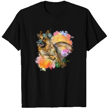 Discover German Shepherd Colorful Dog Lover T Shirts