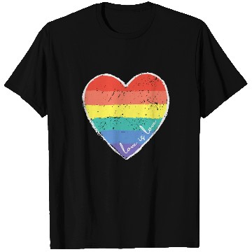 Discover Love Is Love Rainbow Heart T Shirts
