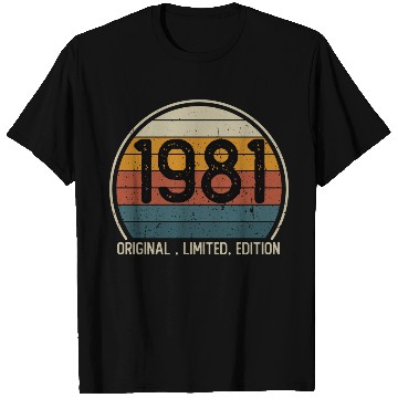 Discover 1981 Vintage 40th Birthday 40 Years Old T Shirts