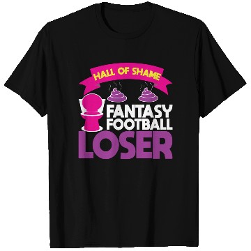 Discover Fantasy Football Loser Poop Funny T Shirts