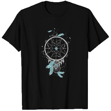 Discover filigree ethno dream catcher made of silver colors T Shirts