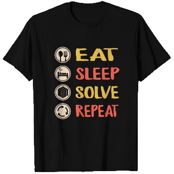 Discover Rubiks Cube T Shirts, Vintage Eat Sleep Solve Repeat