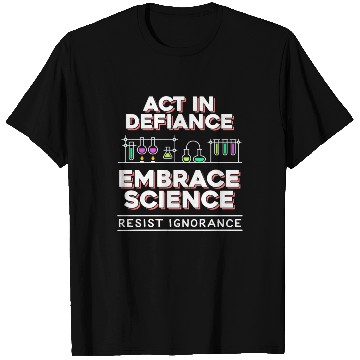 Discover Embrace Science Teacher Apparel T Shirts