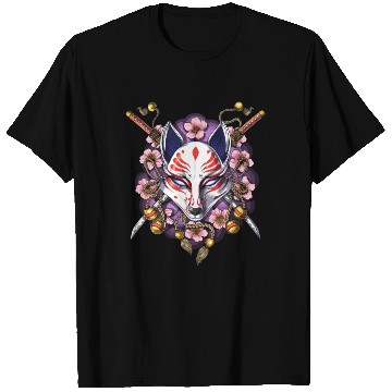 Discover Kitsune Japanese Fox Mask T Shirts