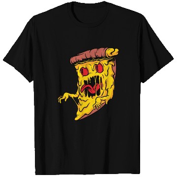 Discover Scary Pizza Pizza scary horror cool graphic design T Shirts