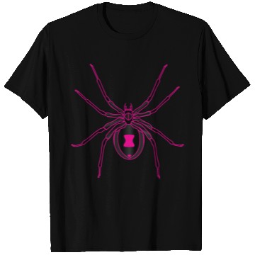 Discover Black Widow Pink Design T Shirts